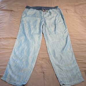 Light Blue Women's Casual Drawstring Joggers